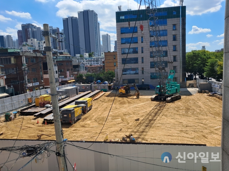 지난달 30일 서울시 강동구 '올림픽파크 서한포레스트' 사업지. (사진=남정호 기자)